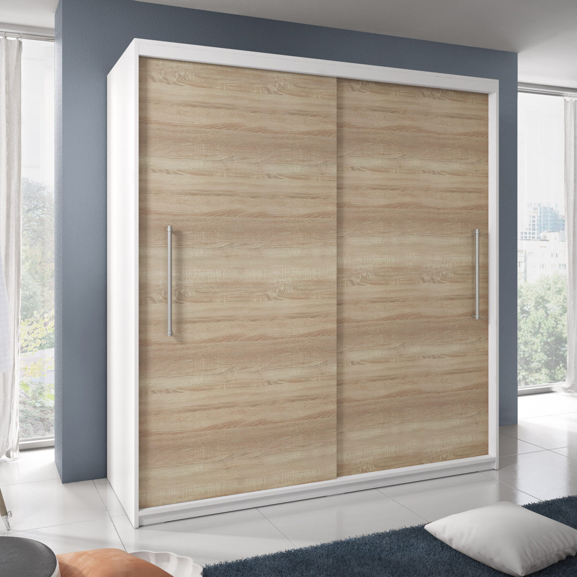 EM_TORINO-biaey-mat-sonoma-scaled-e1680166235248.jpg Dressing Sebastian 200 cm Alb cu usi glisante Sonoma - imagine 1