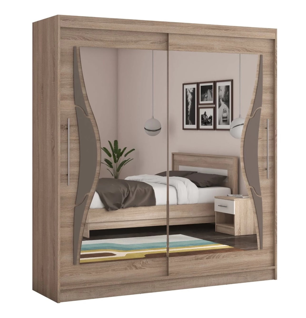 Untitled-2.jpg Dressing Domas D06 200 cm Sonoma - imagine 1