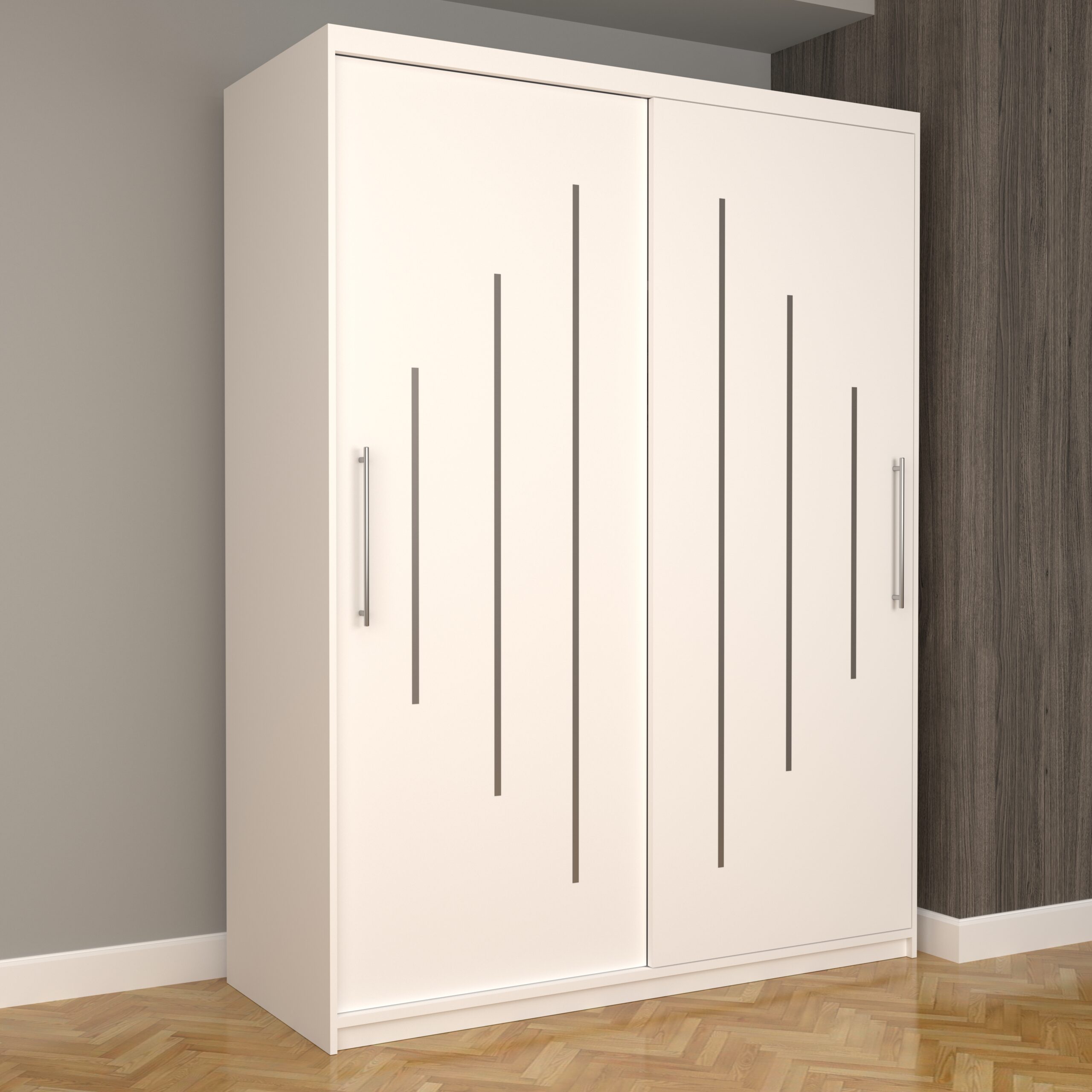 a-64-scaled-1.jpg Dulap Dormitor Nova Ultra 150 cm x 200 cm , fara oglinda , alb cu usi glisante albe - imagine 1