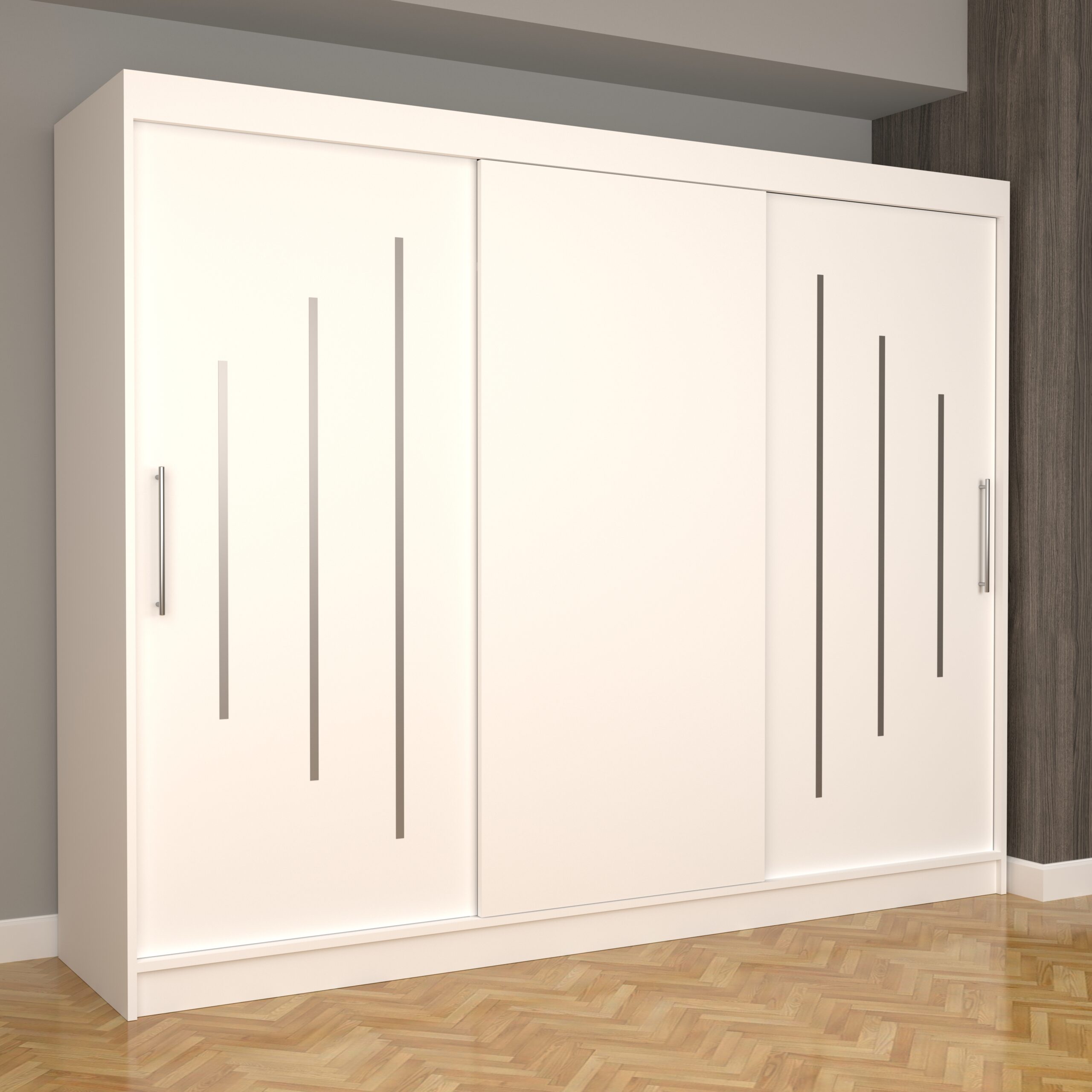 c-14-scaled-1.jpg Dulap Dormitor Nova Ultra 250 cm x 200 cm , fara oglinda , Alb cu usi glisante Albe - imagine 1