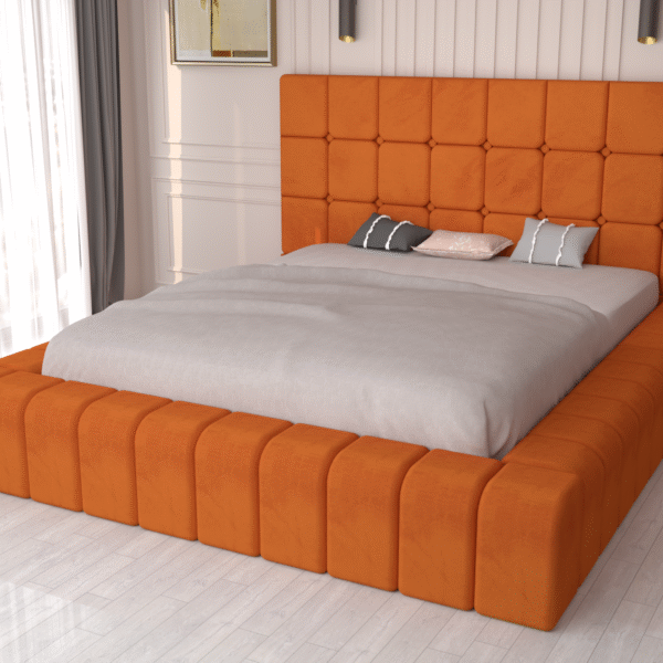 Pat tapitat Regal Galaxy Cărămiziu Stofa