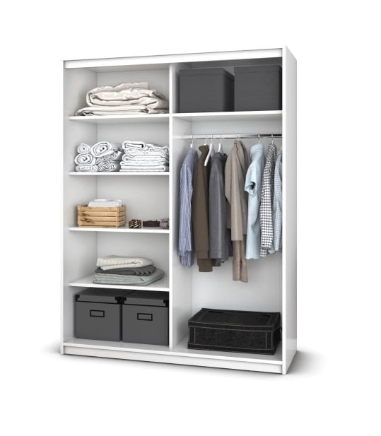 dressing-deluxe-150x200x61-cm-alb-cu-oglinda-4.jpg Dormitor Tania Wenge 160 cu Oglinda - imagine 3