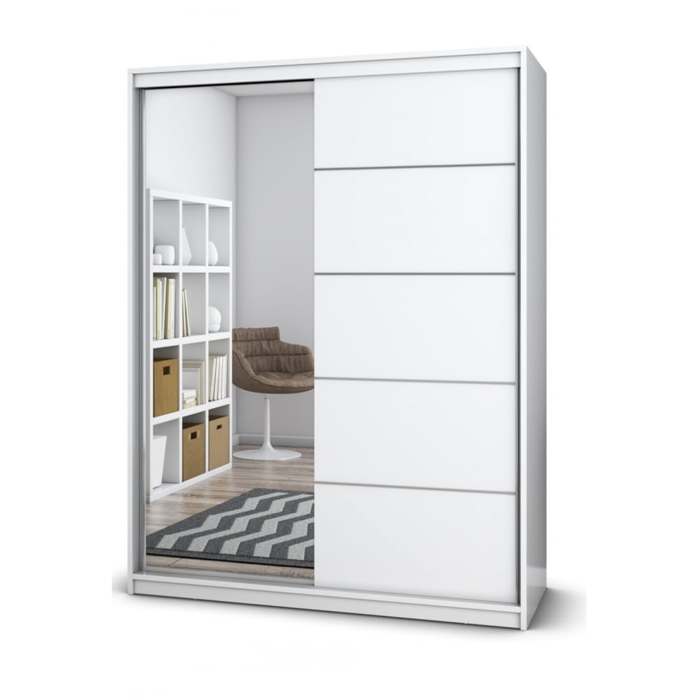 dressing-deluxe-150x200x61-cm-alb-cu-oglinda.jpg Dormitor Tania Wenge 160 cu Oglinda - imagine 2