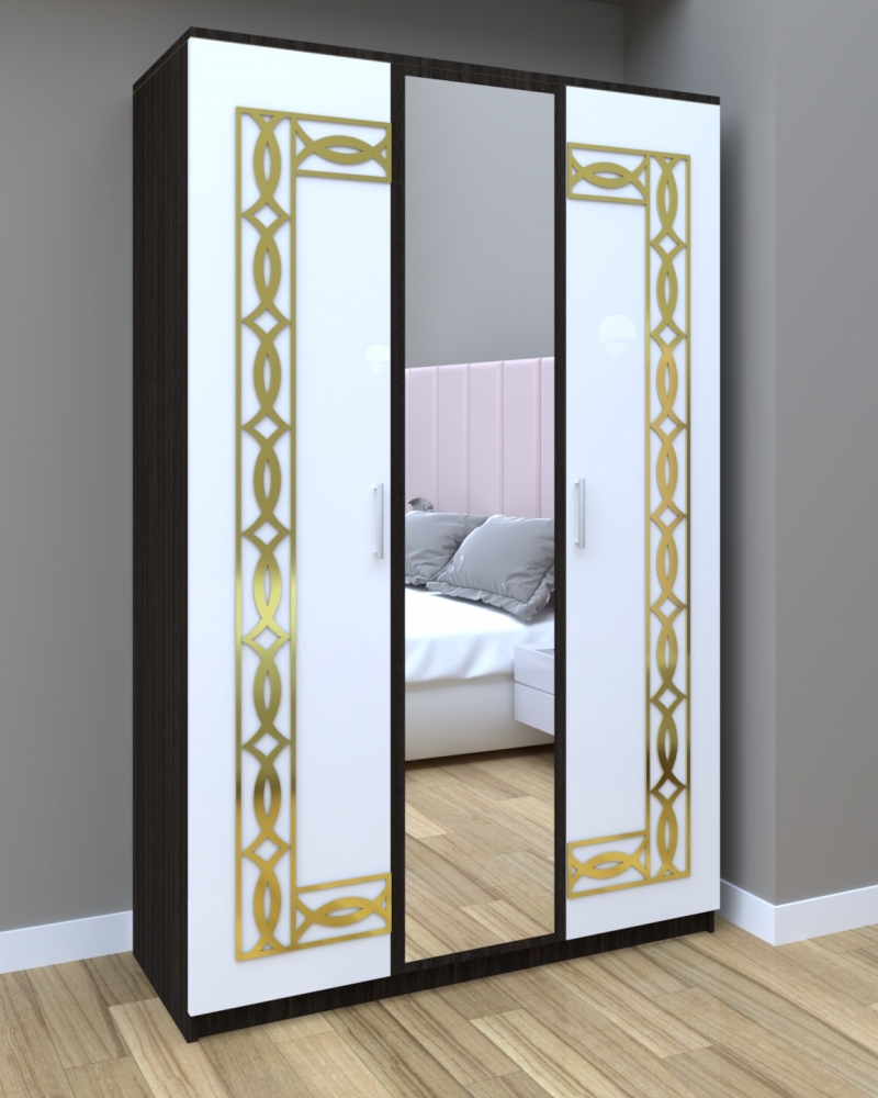 dressing-star-daria-gold-123-cm-wenge-cu-usi-albe-cu-oglinda.jpg Dressing Star Daria Gold 123 cm wenge cu usi albe cu oglinda - imagine 1