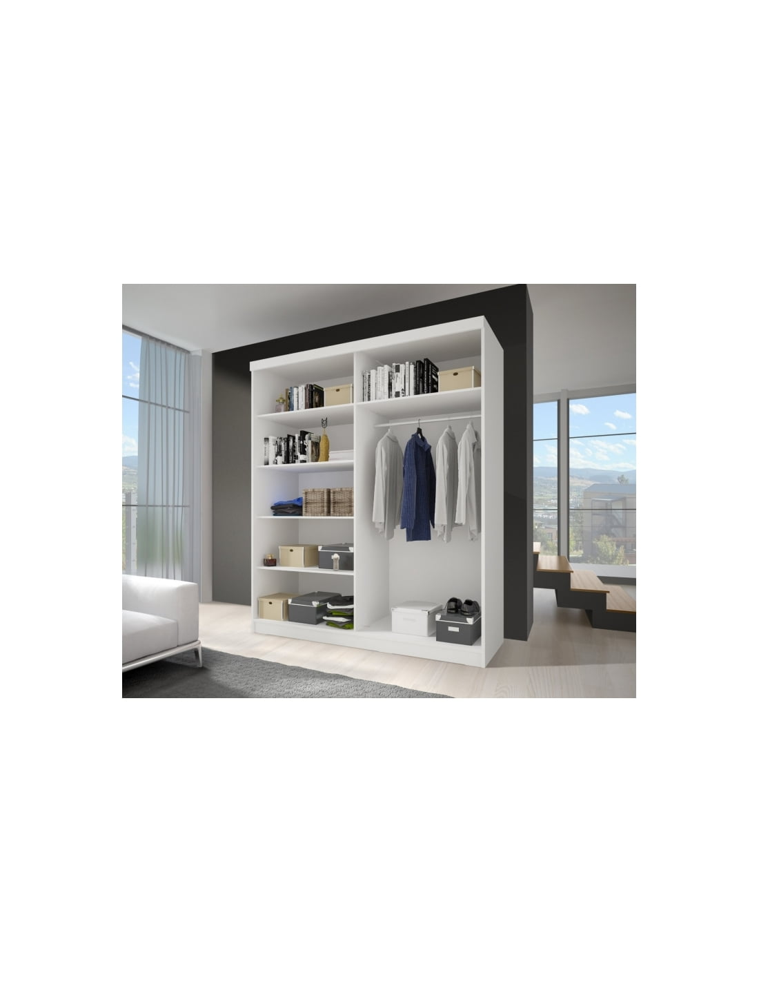 dulap-dormitor-nova-ultra-200-cm-x-200-cm-fara-oglinda-alb-cu-usi-glisante-wenge.jpg Dulap Dormitor Nova Gold 200 cm x 200 cm fara oglinda Wenge cu usi glisante Sonoma - imagine 2