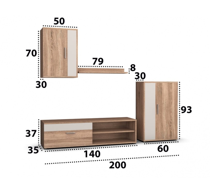 living-mini-forever-stejar-sonoma-200-cm-2.jpg Living Mini Forever Sonoma - imagine 2