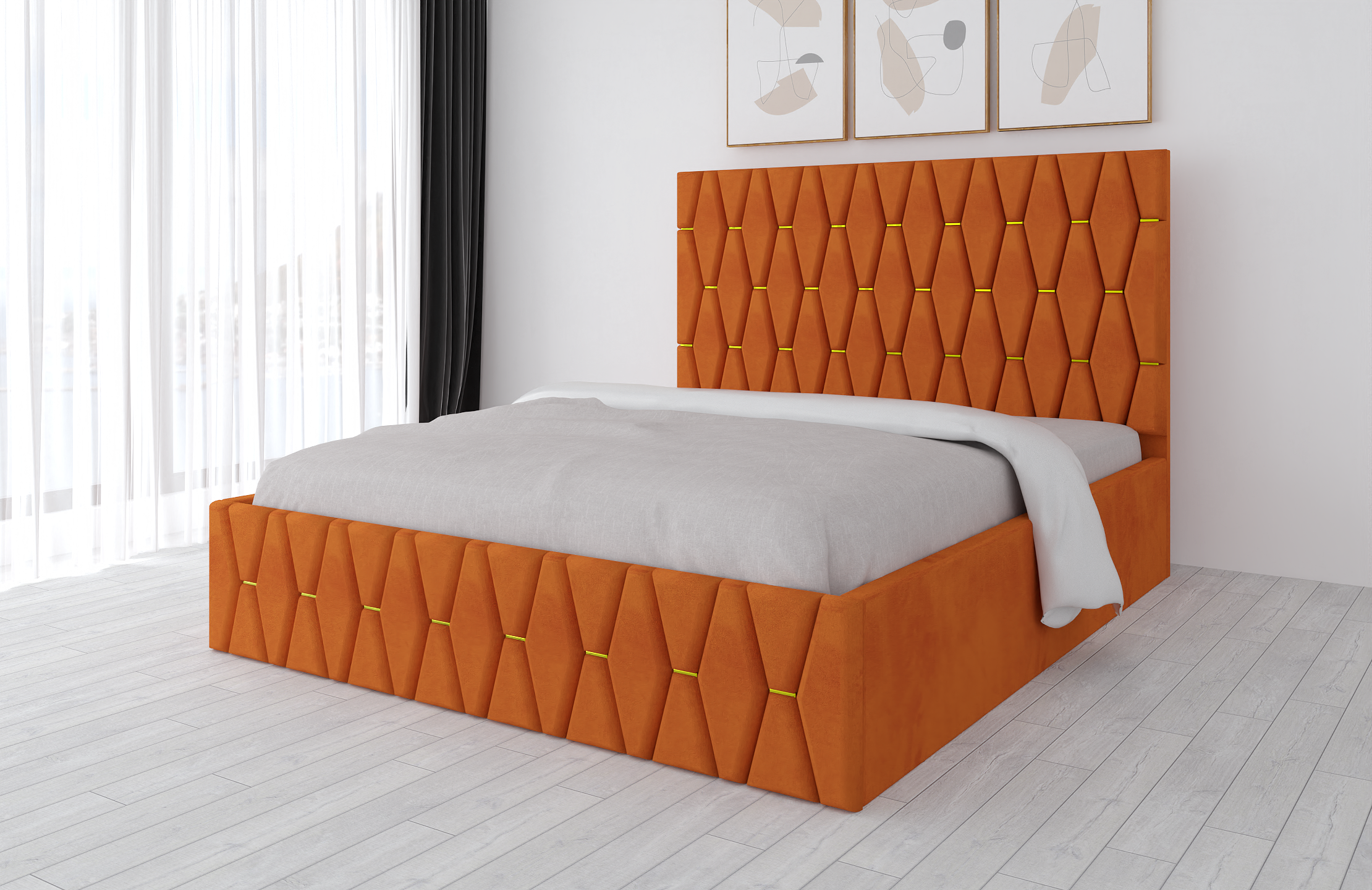 pat-tapitat-ana-caramiziu-din-stofa-fara-saltea.png Pat Tapitat Ana Caramiziu din stofa - imagine 1