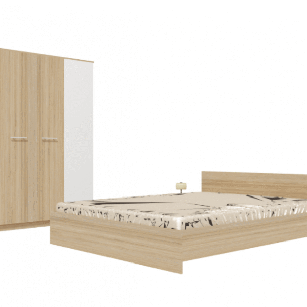 Set Dormitor Lorena Stejar Sonoma fara comoda