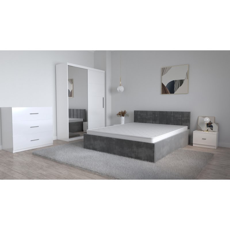 set-dormitor-oliver-alb-cu-pat-tapitat-alb-dulap-lorena-4-usi-noptiere-si-comoda-tv-3-sertare-15.jpg Set Dormitor Oliver Alb cu pat tapitat Gri Dressing 2 usi glisante cu oglinda Noptiere si Comoda TV 3 sertare - imagine 1