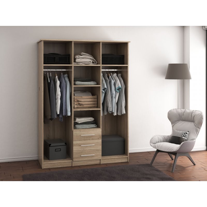 sifonier-szantal-150-cm-lungime-3.jpg Dressing Szantal 3d sonoma 210 x 150 x 64 cm - imagine 4